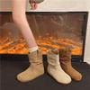 Huge Good-looking Inner Height Increase, Thin Pile of Small Short Boots for Women's New Autumn and Winter Suede