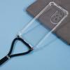 For Honor 200 5G Clear Case Drop Protection Soft TPU Phone Cover with Lanyard