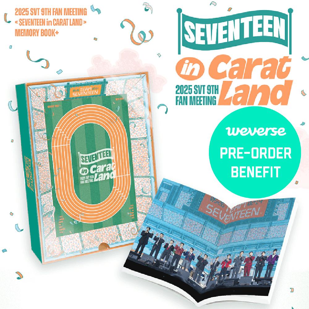 Pre-order 2025 SVT 9th Fan Meeting SEVENTEEN In CARAT LAND Memory Book & POB