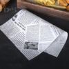 100 шт., чистая маслопоглощающая бумага, не содержит BPA, практичная, для пикника, гастронома, для упаковки пищевых продуктов, жиронепроницаемая бумага