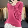 Женский кашемировый свитер Qinghe cashmere 30% кашемир 70% шерсть Женский осенне-зимний кашемировый свитер мягкий и теплый