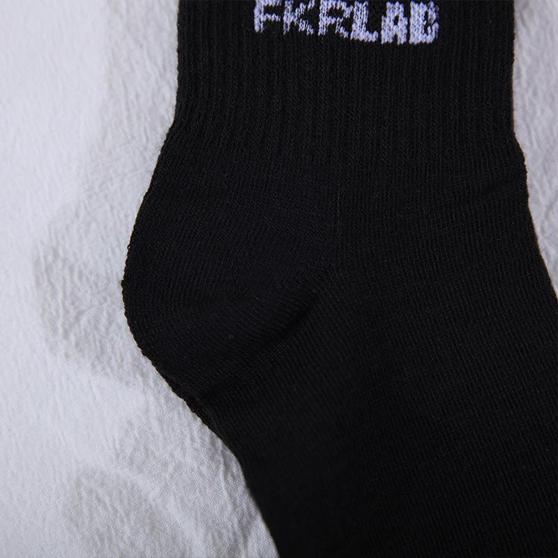 CHRLEISURE 4 пары/набор Носки с длинным паголенком Мужские черно-белые носки Тренд Мультяшные носки с длинным паголенком Удобные Дышащие Парные носки