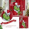 Shower Curtain 180x180cm - Festive Christmas Themed Bathroom Curtain, Holiday Pattern Fabric Bath Curtain, Easy-to-Install Bath Acces