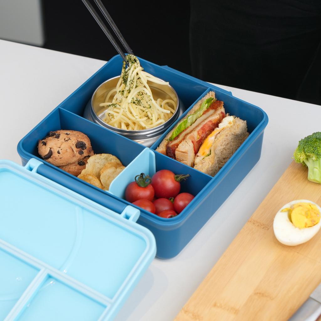 Stainless Steel Bowl, Lunch Box, Plastic Dinner Plate, Microwaveable Heating Compartment, Bento Box, Children's Lunch Box