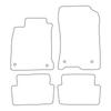 [Blm]Re007 Black - Set Of Velour Floor Mats Suitable For Renault Laguna Iii 2007-2015 - Black Trim