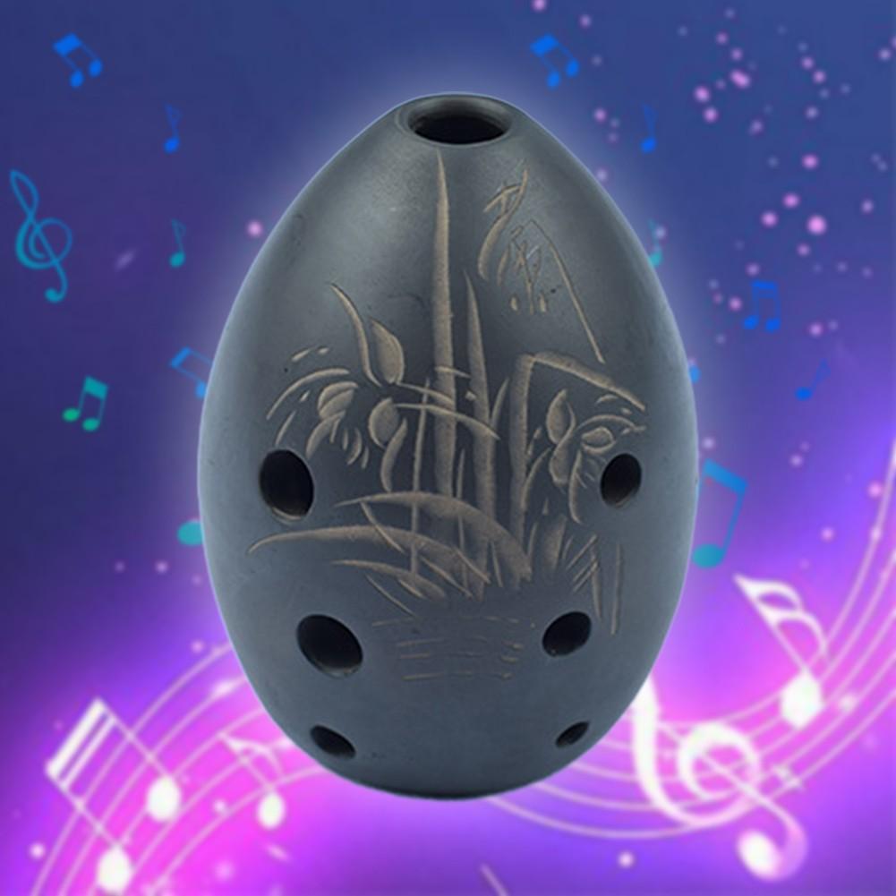 1pc Ocarina Pottery Xun 8 Hole 9x6x6cm Carton Packaging
