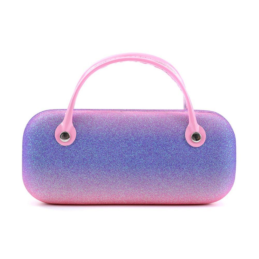 Creative Rainbow Color Glasses Case Laser Portable Sunglasses Storage Box Anti-pressure Protective Box Children