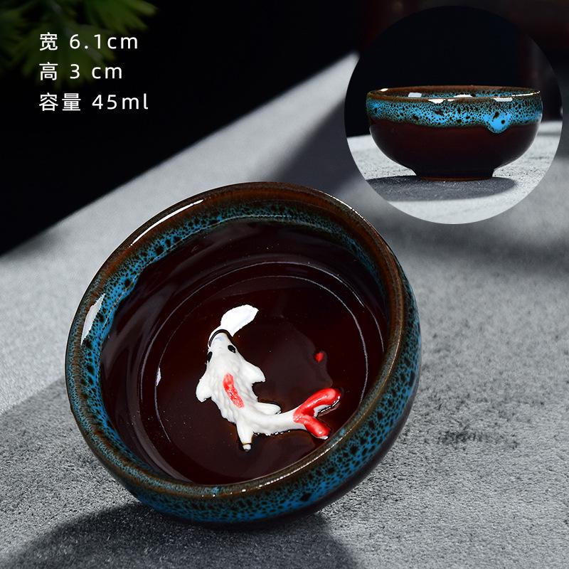 Чашка для чая с эффектом кракелюра льда, керамический набор для чая Кунг-фу, мастерская одиночная чашка, посуда для чаепития, винтажная посуда для чая с эффектом печной глазури, аксессуары, подарки