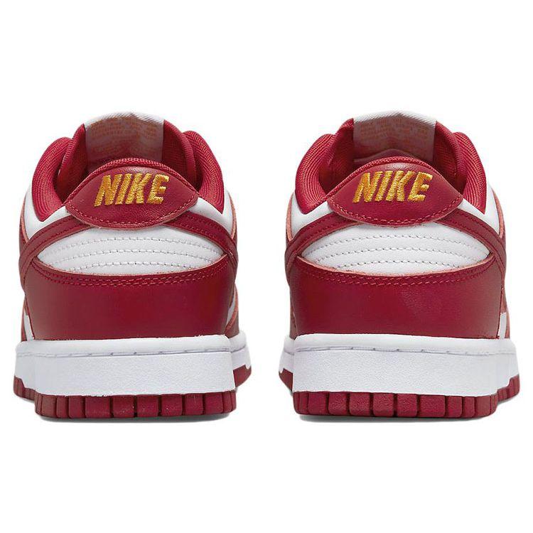 Nike Dunk Low Gym Красные мужские кроссовки Белые университетские золотые DD1391-602