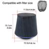 1pcs Air Filter Protective Cover Black Oilproof Waterproof Air Filter Cover Oilproof Sleeve Washable Cover for Air Intake Filter
