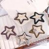 Metal Star Side Clip Y2k Hollow Hair Clip Personality Rhinestone Star BB Clip\  Children