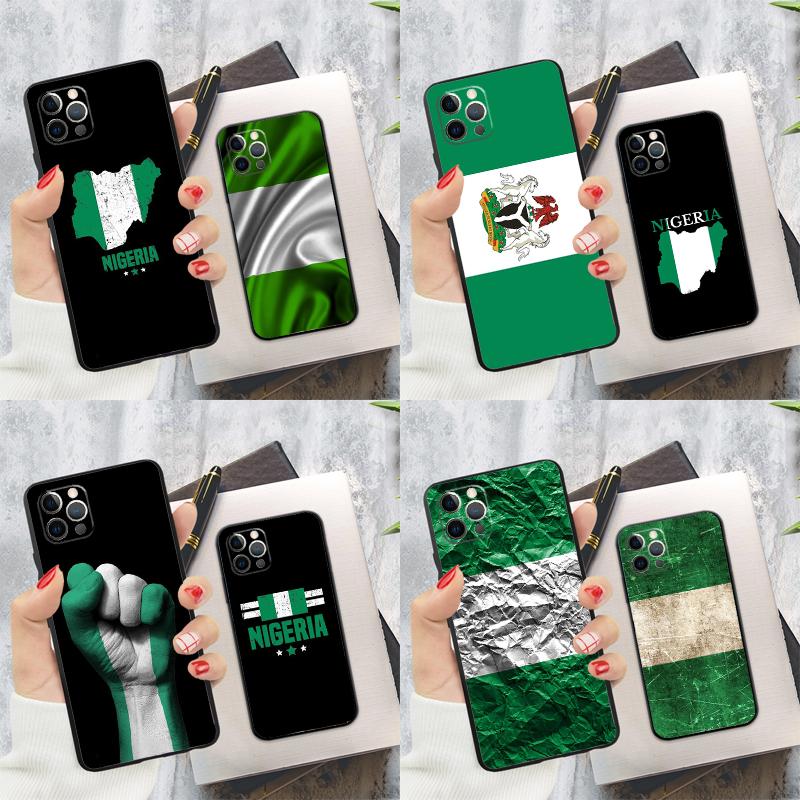 Чехол для телефона с флагом Нигерии Для iPhone 16 Pro 11 12 13 14 15 Pro Max Mini XS X XR 7 8 16 Plus Чехол Coque