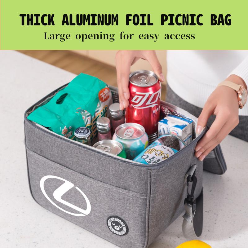 Portable Shoulder Strap Thermal Lunch Bag Picnic Food Insulated For Lexus CT ES GS NX IS250 CT200h IS300h ES300h ERX400h NX300hEY7 