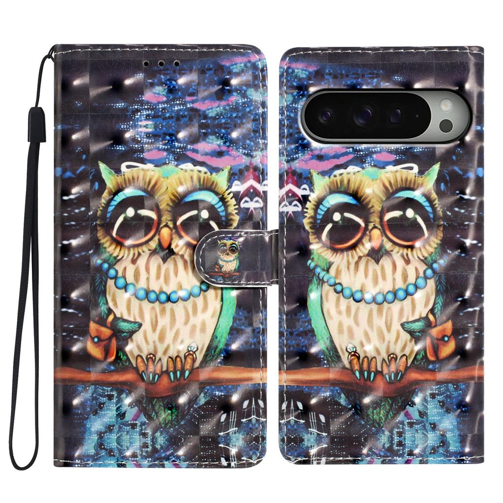 Чехол-кошелек из искусственной кожи с 3D-узором для Google Pixel 6,6a,6 Pro, Pixel 7,7a,7 Pro, Pixel 8,8a,8 Pro, Pixel 9,9a,9 Pro,9 Pro XL