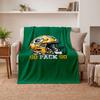 Green Bay Packers Soft Warm Flannel Blankets Comfortable Blanket for Home Decoration Gifting