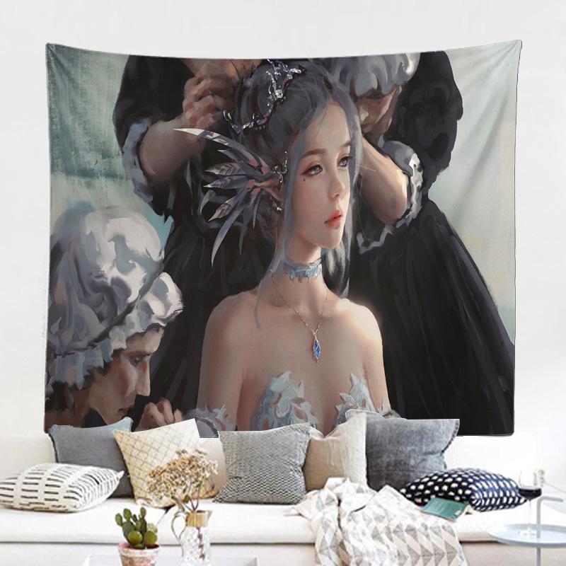 Фон настенная ткань гобелен живопись персонаж мультфильма призрак нож фреска гобелен декоративная живопись
