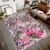EPeddler Home Современный леопардовый эффект Цветочный узор Цифровая печать Моющаяся нескользящая точечная основа Новое поколение ковров для гостиной, кухни, спальни и напольного коврика
