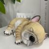 Смола ремесло бульдог щенок статуи мультфильм моделирование животных скульптуры рабочего стола