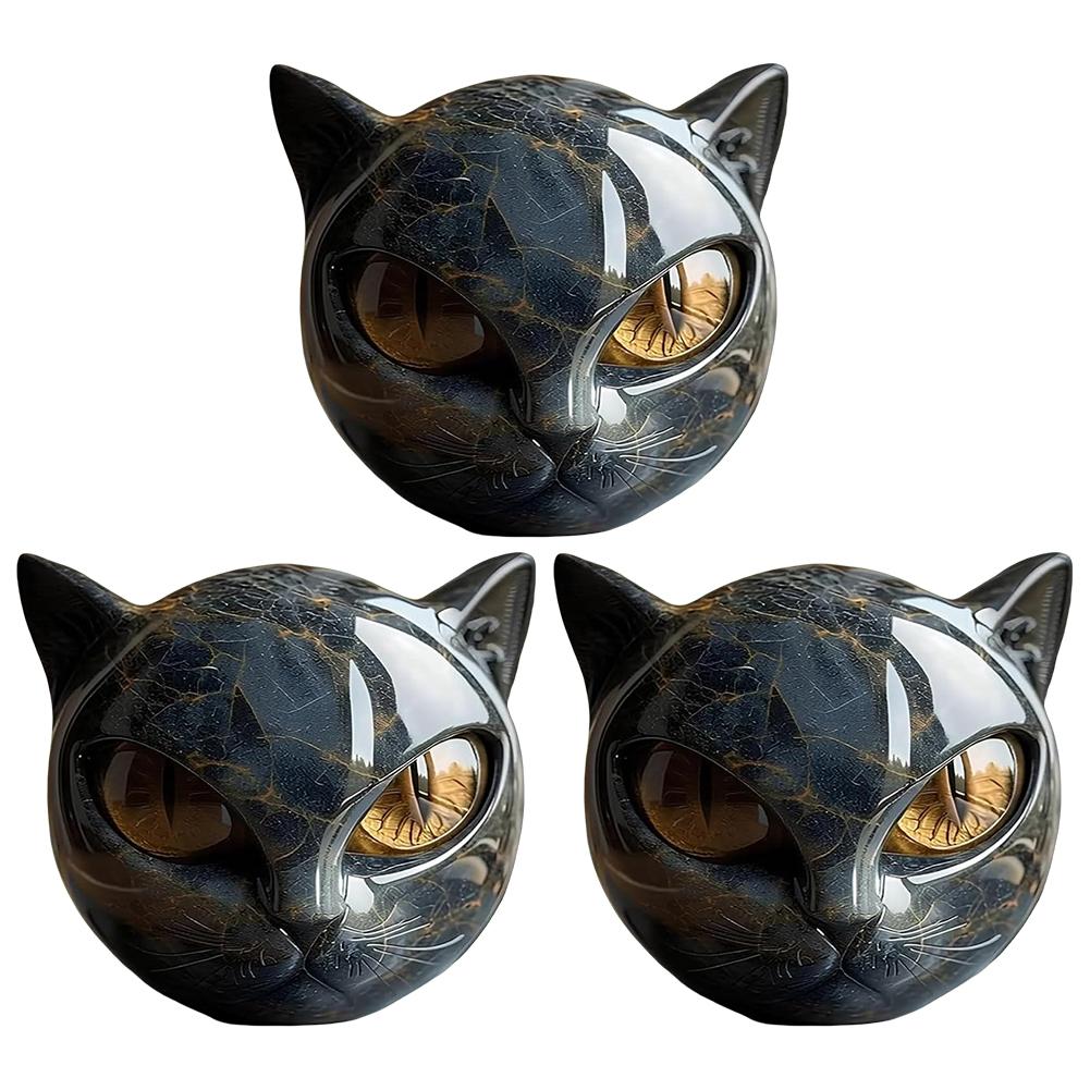 Halloween Black Cat Sculpture Tabletop Cat Statue Elegant Home Decor Gifts for Cat Lovers Women Men Cat Statue Home Decoration