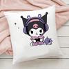2026 New Cute Sanrio Cartoon Kuromi Doublesided Printed Square Bedroom Childrens Cushion Cover Sofa Waist Cushion Cover