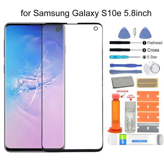 Сменный комплект переднего стекла с сенсорным экраном для Samsung Galaxy S10e SM-G970F G970