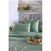 1 Taie de traversin percale de coton uni 45 x 185 cm Elysee vert