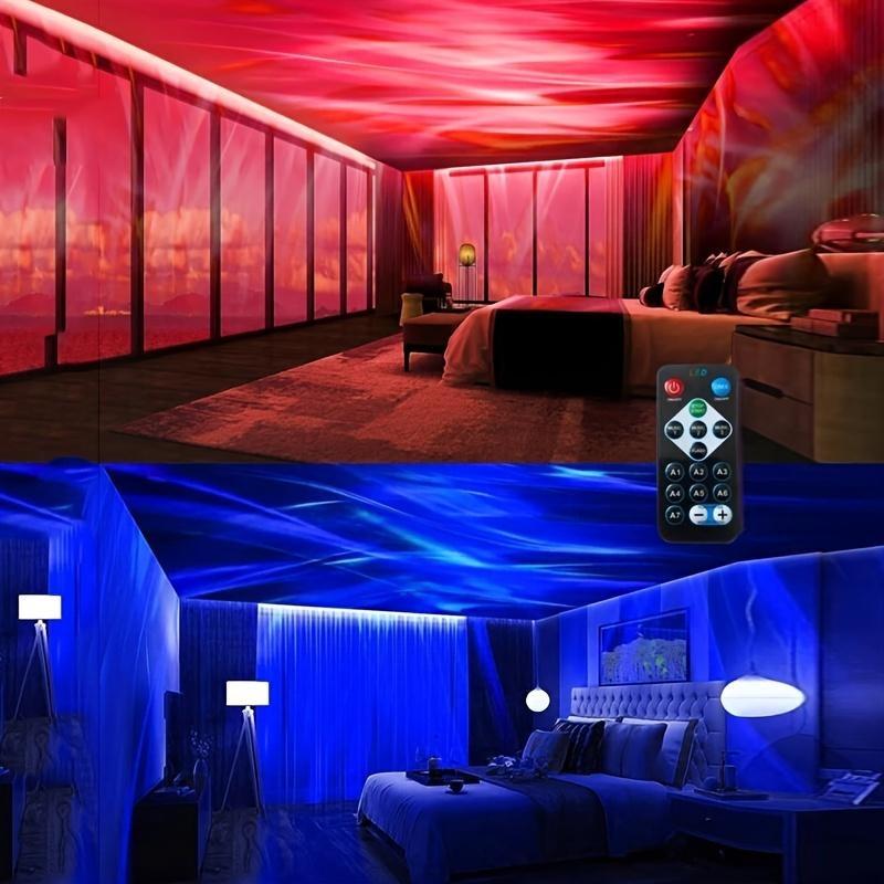 Светодиодный проектор звездного неба с водным узором, ночник для спальни, вращающийся свет галактики для детей, рождественские подарки KTY