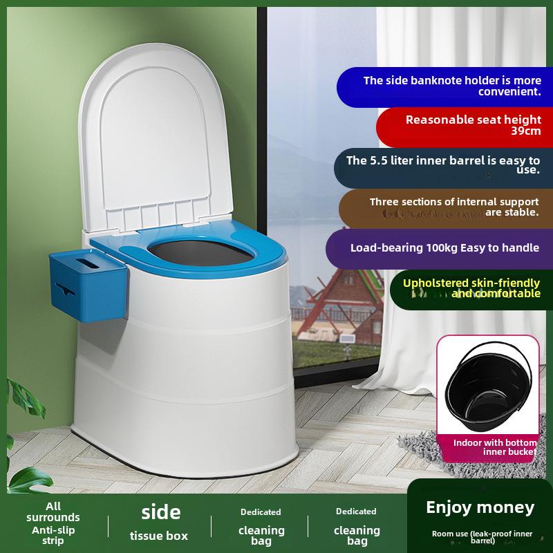 Portable Adult & Elderly Deodorant Toilet Stool for Home