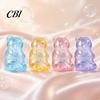 Animal Stress Toy Mini Clear Bear Squeeze Toy, Relief Sitting Sensory Soft Stretchy Sugar Ball Fidget Party Favors Adult