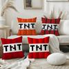 Game T-TNT Block Explosion Pillow Case Plush Fabric Soft Double-Sided Printed Sofa Warm Winter Home Gift Cushion Cover