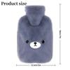 500ml Period Hot Water Bag Soft Plush Hand Feet Warmer Bag Warm Water Bag  For Period Pain Relief