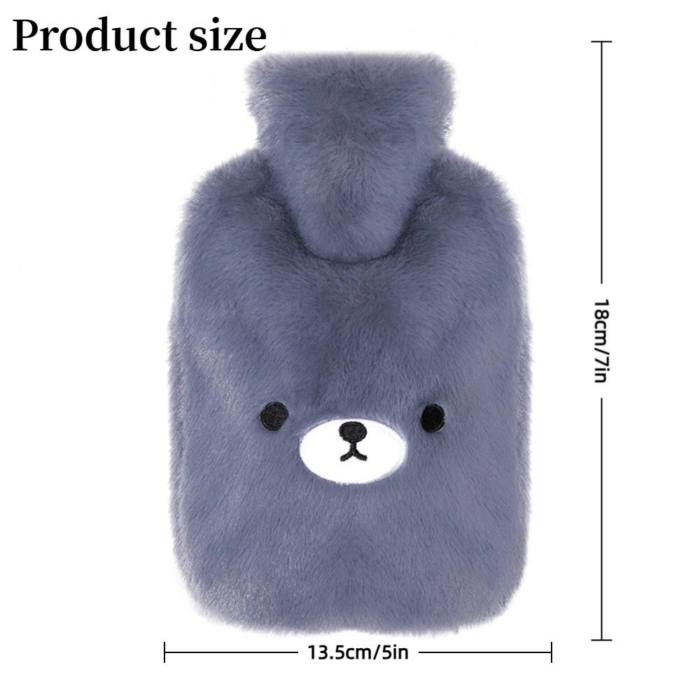 500ml Period Hot Water Bag Soft Plush Hand Feet Warmer Bag Warm Water Bag  For Period Pain Relief