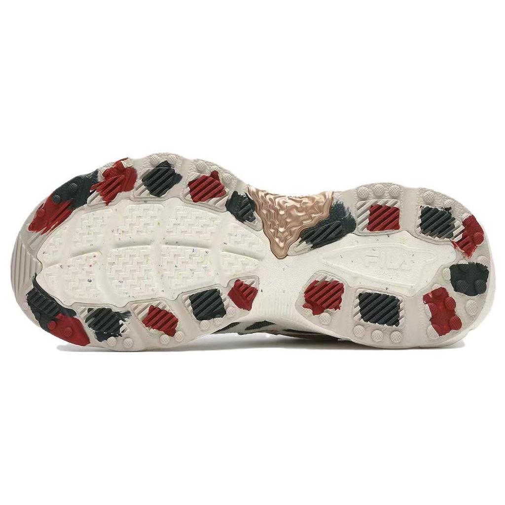 Fila Fern Series Fern Shoes XMAS Fabric Synthetic Leather TPU Comfortable Versatile Trendy Low-Top Dad Shoes Men Sneaker Light-Green F12M411120FWL