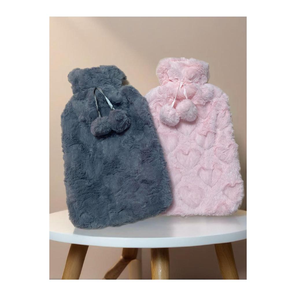 Removable Hot Water Bag With Plush Cover 2lt
