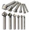Round Handle Hard Metals Hand Power Tools Three Edge Chamfer Countersink Drill Bit Cutter Tool