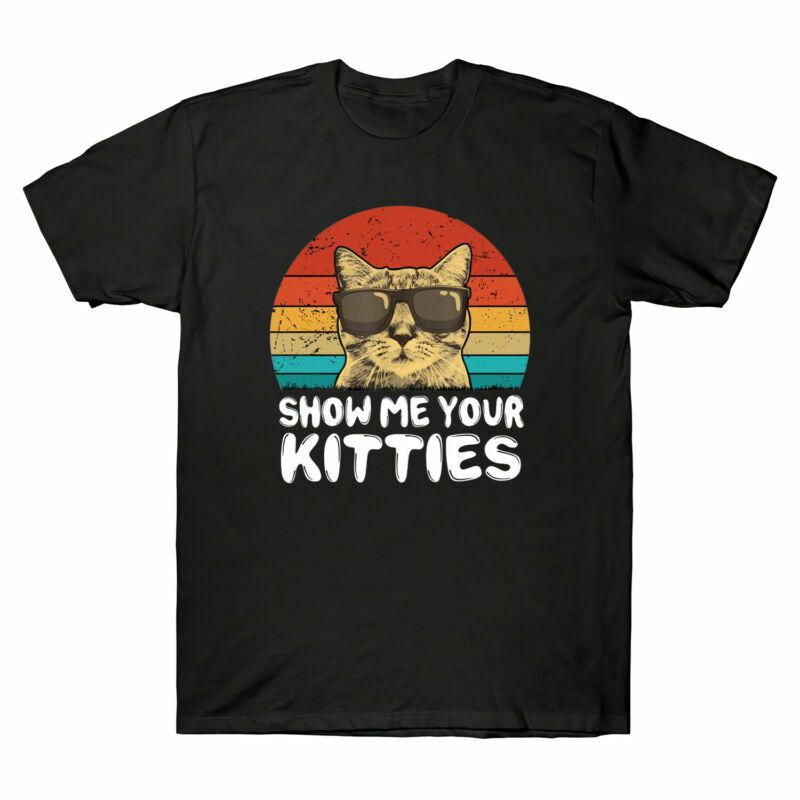 Version TShirt Kitties Funny 2 Me Vintage Cat Sunset Retro Unisexs Show Tee Your