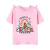 Promoted To Big Sister Printed Baby Announcement Shirt Kids TShirt Children Short Sleeve Tops Girls Tee Shirts Summer Clothes