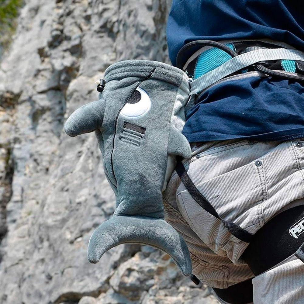 Sloth/Shark Magnesium Powder Bag Stuffed Animal Bouldering Bag New Rock Climbing Bag  Bouldering