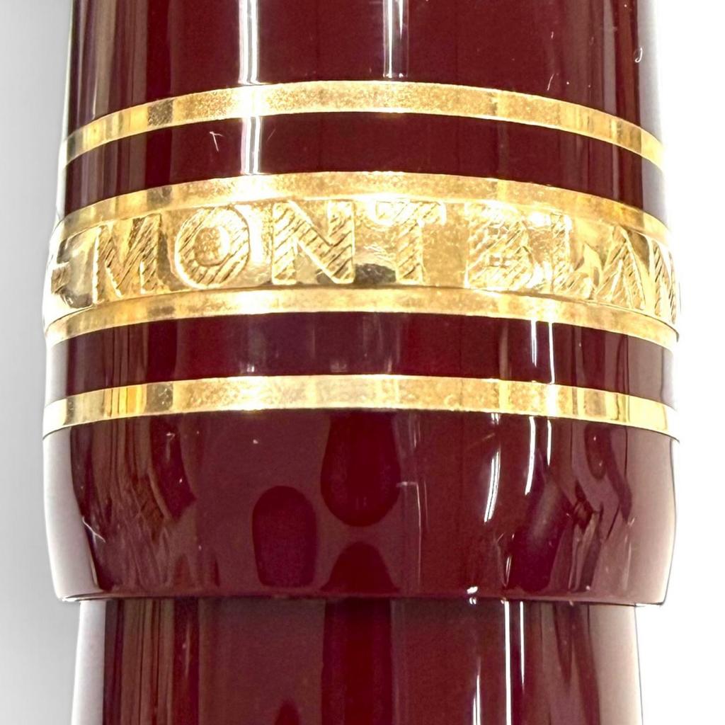 Excellent MONTBLANC Meisterstück 162 Le Grand Rollerball Pen White StarBordeaux Used