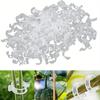 50pcs Secured Plastic Plant Clip Upgrade Plant Support Clips Garden Clips for Climbing Plants Plastic Trellis Clips Vine Vegetables Plant Fixing Clips