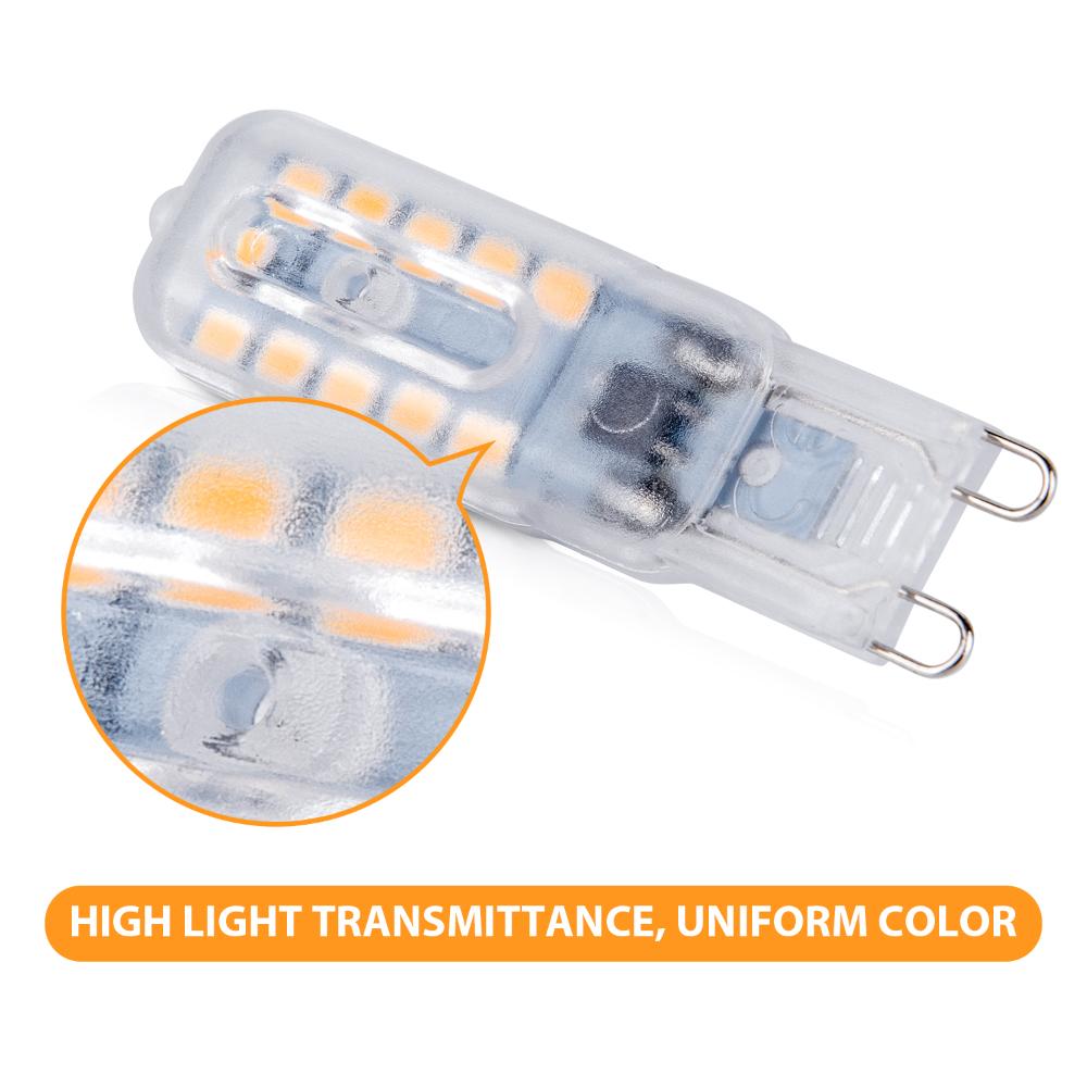 5 шт. мини G9 светодиодный 3 Вт 5 Вт 2835 SMD лампада кукурузная лампочка 220 В 240 В 14 22 SMD светодиодная лампа с регулируемой яркостью, люстра, замена галогенной лампы