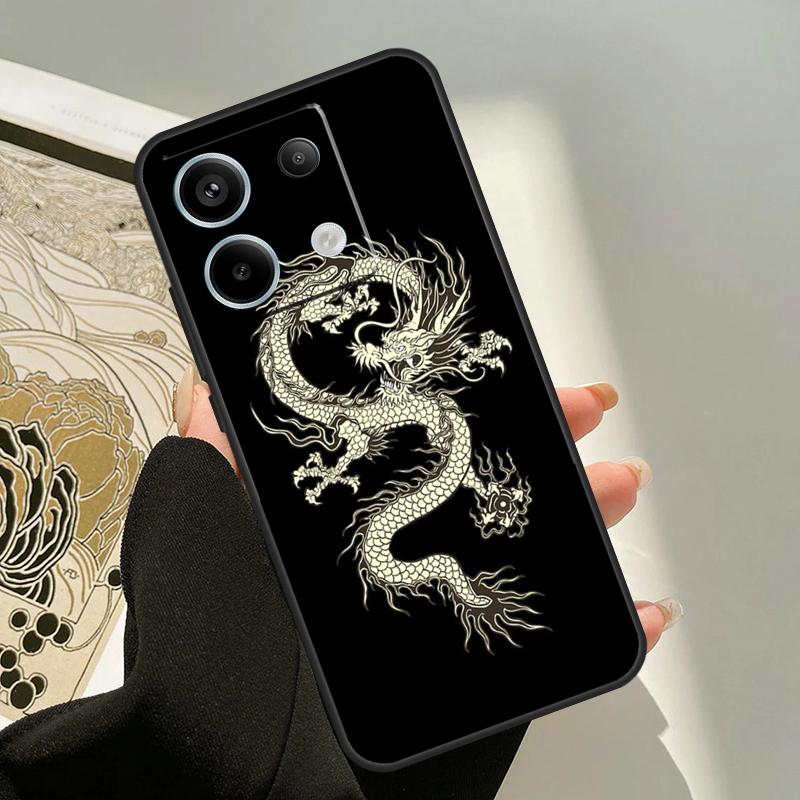 Чехол с китайским драконом для Xiaomi Redmi Note 13 Pro 14 12 11 9 10 9S 10S 11S 12S Redmi 13C 10C 12C 14C
