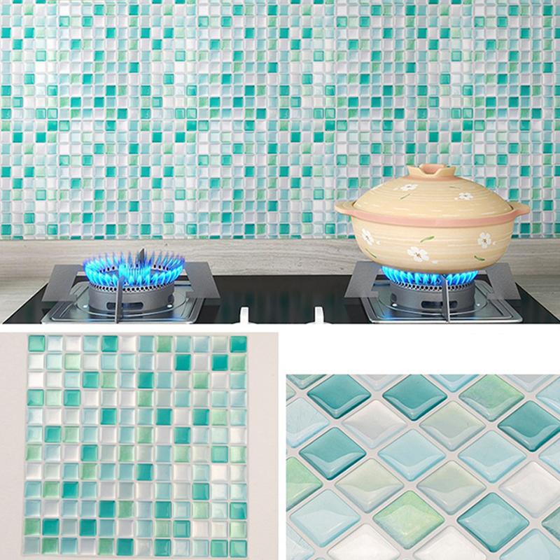 4/8 шт. самоклеящиеся виниловые обои Peel And Stick 3D Effect плитка водонепроницаемая кухонная керамическая плитка алюминиевая фольга настенные наклейки