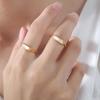 Vintage White Seashell Ring: Chic Chinese Style, Layered Titanium Steel for Women