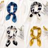 Polka Dot Korean-Style Versatile Silk Scarf for Women Square Scarf Ideal for Students & Professionals – Spring-Autumn Decorative Accessory