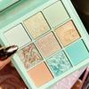 Eyeshadow Palette Matte Shimmer Long-wearing Eye Makeup Shadow Palette Set Mint Pastel Lilac Portable Makeup 9 Colors, 1 Piece, 02 B