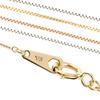 Венецианское ожерелье-цепочка, только цепочка K18, тонкая ширина, желтое золото 40 см [OKKO] для женщин 0,45 мм