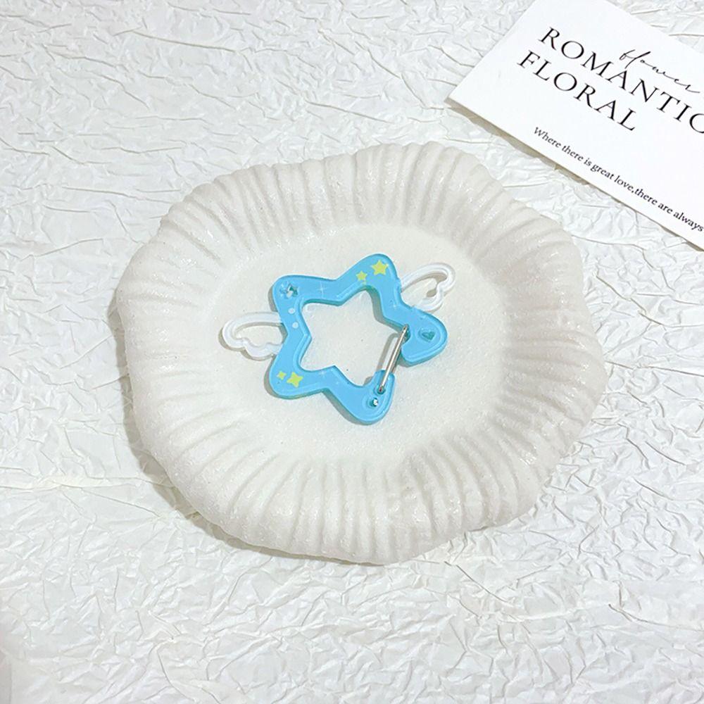 Звезда с крылом Милая альпинистская пряжка Альпинистский крюк Брелок Пирожное с черникой Украшение для сумки