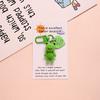 Funny Flocked Frog Keychain Pendant – Cute Decorative Car Accessory