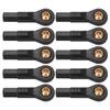 10pcs RC Tie Rod End Plastic Material Black 2.5mm Aperture 23mm Height Ball Head Holder Tie Link Rod End for 1 10 RC Car